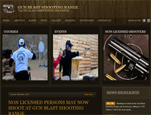 Tablet Screenshot of gunblastshootingrange.com